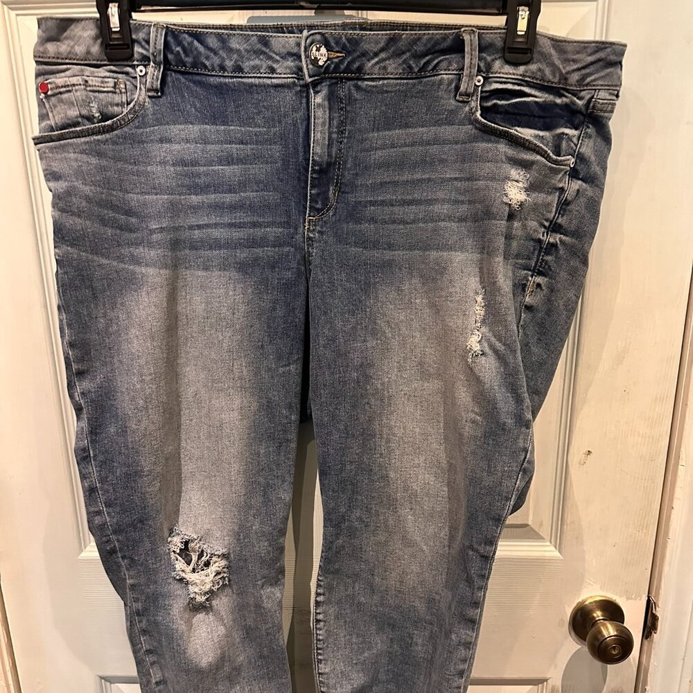 Slink Denim Mid Rise ankle with 24" inseam